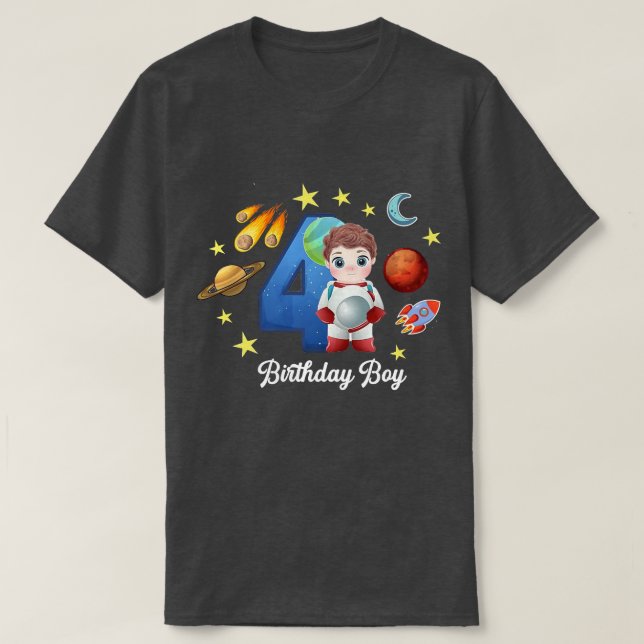 4-jähriges Geburtstagsgeschenk T-Shirt (Design vorne)