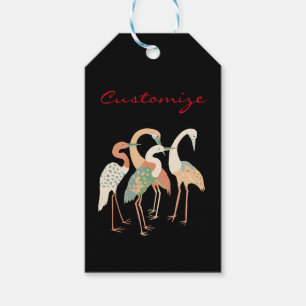 4 Japanische Krane Thunder_Cove Geschenkanhänger