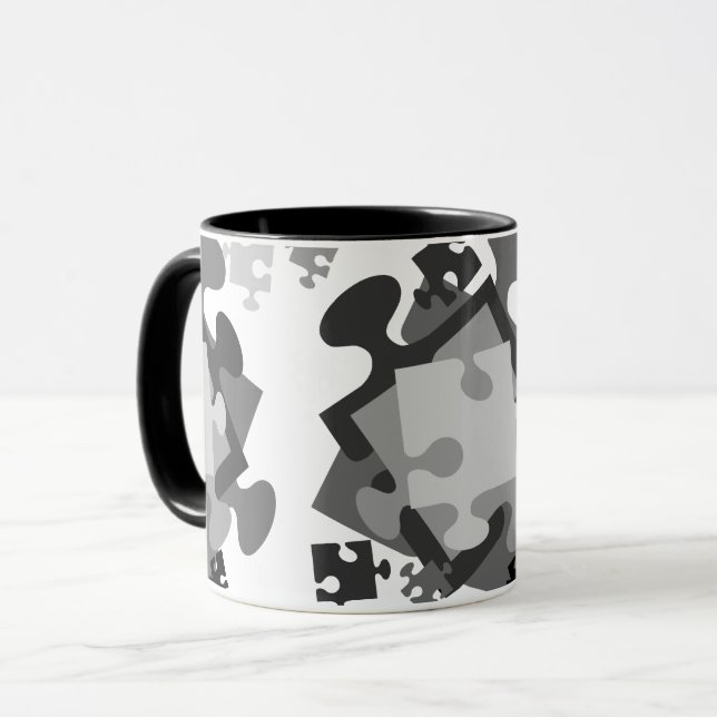 4 Jigsaw Pieces Tasse (Vorderseite Links)