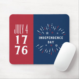 4. Juli 1776 Amerika Unabhängigkeitstag Feuerwerke Mousepad