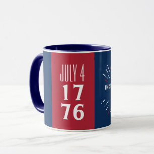 4. Juli 1776 Amerika USA Unabhängigkeitstag Feuerw Tasse