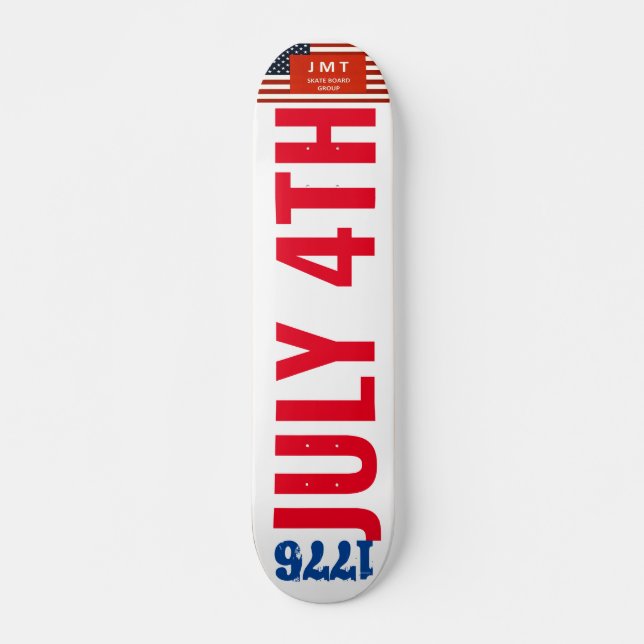 4. JULI 1776 JMT 7 3/4" Skateboard Deck (Vorne)