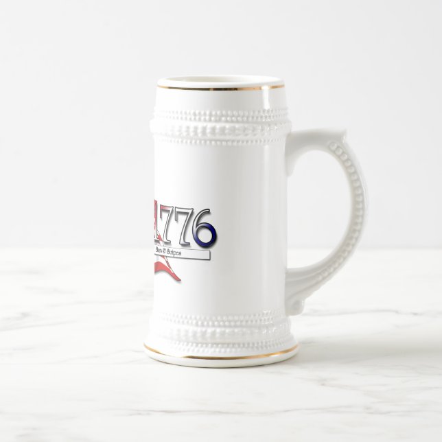 4. Juli 1776 Sterne & Streifen Bierglas (Rechts)