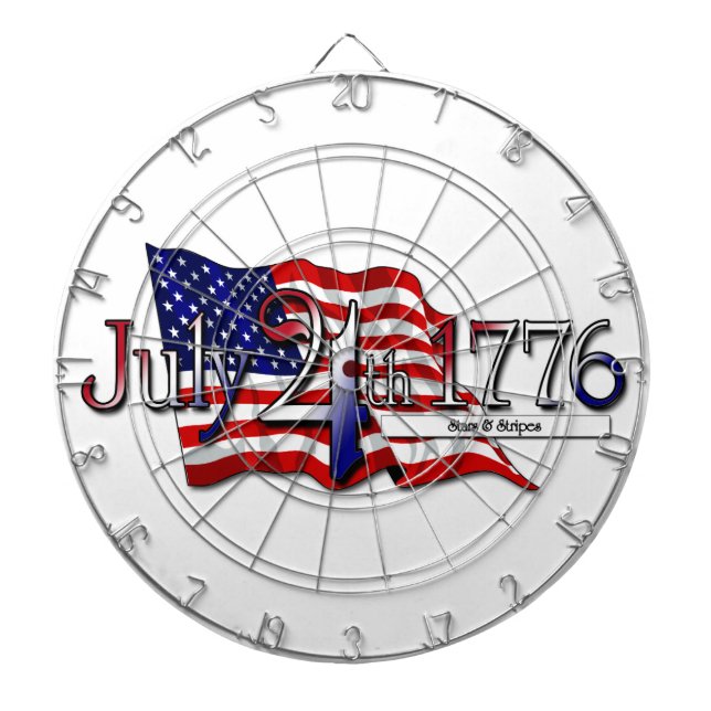 4. Juli 1776 Sterne & Streifen Dartscheibe (vorne)