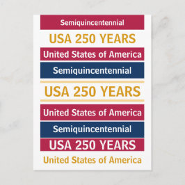 4. Juli 2026 USA 250 Jahre Semiquincentennial Postkarte