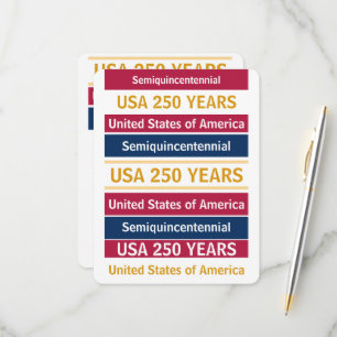 4. Juli 2026 USA 250 Jahre Semiquincentennial RSVP Karte