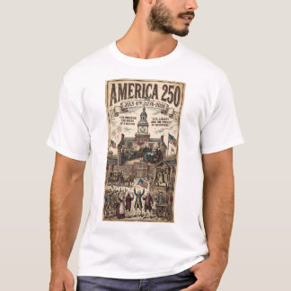 4. Juli 250 Jahr Unabhängigkeitstag Retro T-Shirt