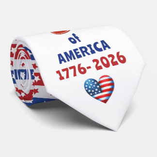 4. Juli 250 Jahre Amerika SEMIQUINCENTENNIAL Krawatte