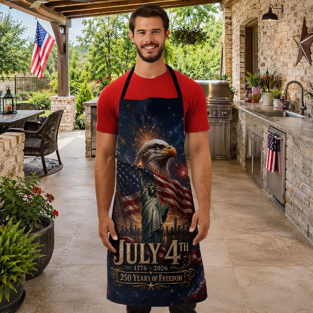 4. Juli 250 Jahre BBQ-Party Schürze (Von Creator hochgeladen)