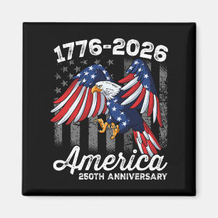 4. Juli 250 Jahrestag 1776-2026 Magnet
