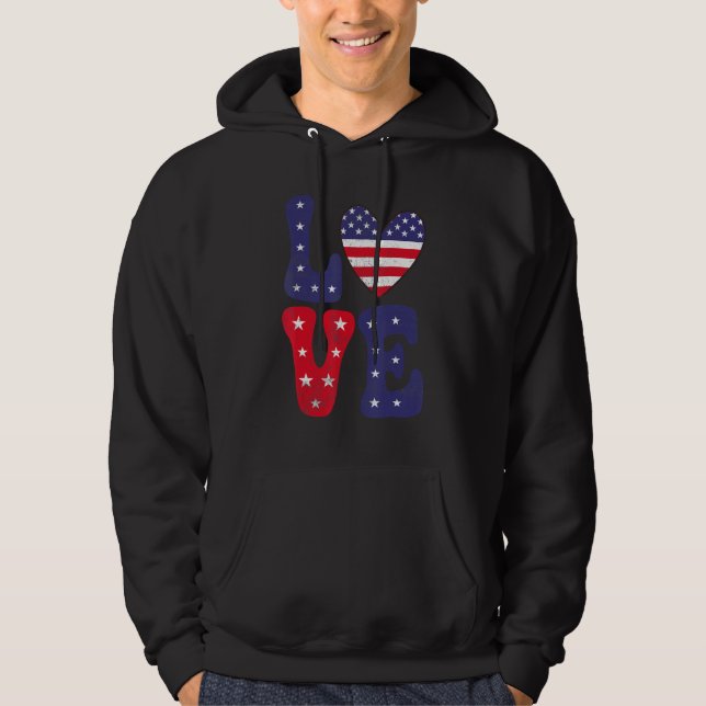 4. Juli 2 Hoodie (Vorderseite)