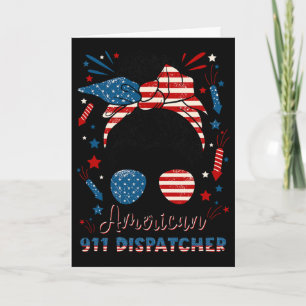4. Juli 911 Dispatcher Amerikanische Flagge 911 Op Karte