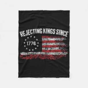 4. Juli Ablehnung von Königen seit 1776 Patriotisc Fleecedecke