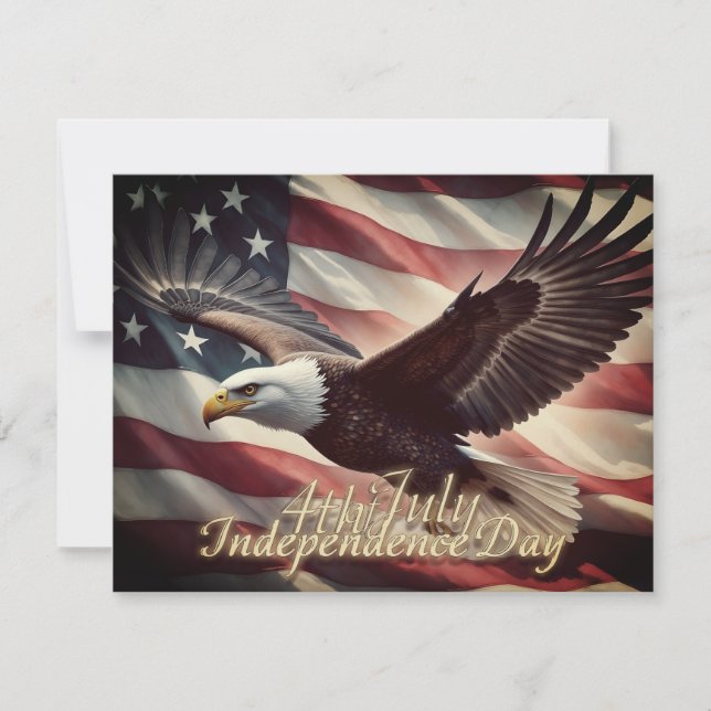 4. Juli Adler mit amerikanischer Flagge (Vorderseite)