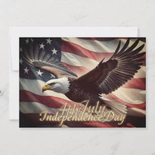 4. Juli Adler mit amerikanischer Flagge