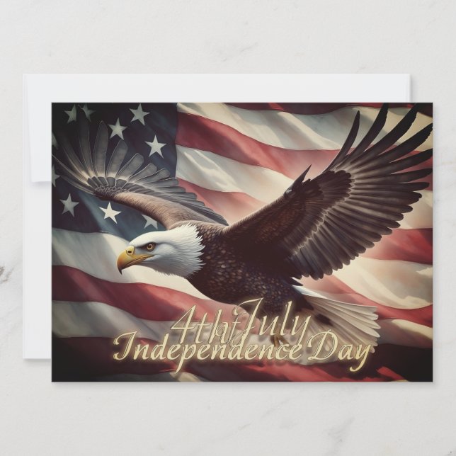 4. Juli Adler mit amerikanischer Flagge (Vorderseite)