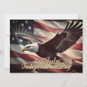 4. Juli Adler mit amerikanischer Flagge