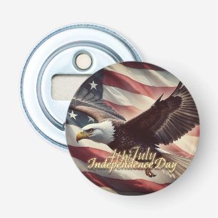4. Juli-Adler mit amerikanischer Flagge Flaschenöffner