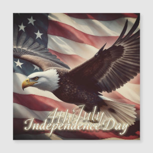 4. Juli Adler mit amerikanischer Flagge Magnetkarte