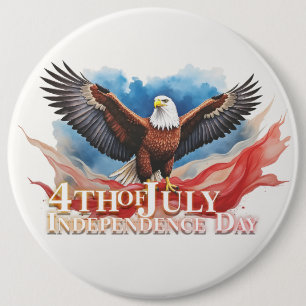 4. Juli-Adler – Patriotisches Kunstdesign Button