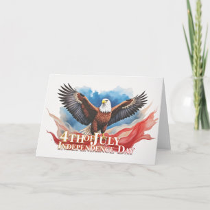 4. Juli-Adler – Patriotisches Kunstdesign Karte