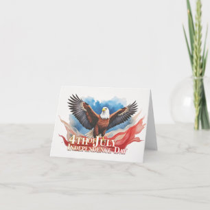 4. Juli-Adler – Patriotisches Kunstdesign Karte