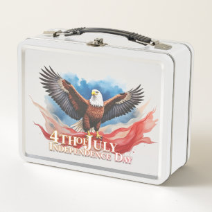 4. Juli-Adler – Patriotisches Kunstdesign Metall Brotdose
