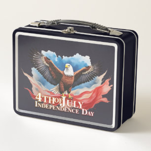 4. Juli-Adler – Patriotisches Kunstdesign Metall Brotdose