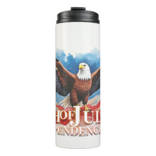 4. Juli-Adler – Patriotisches Kunstdesign Thermosbecher