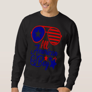 4. Juli All American Boy Patriotic American Na Sweatshirt