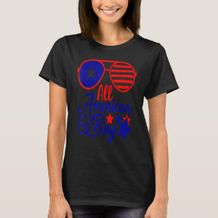 4. Juli All American Boy Patriotic American Na T-Shirt
