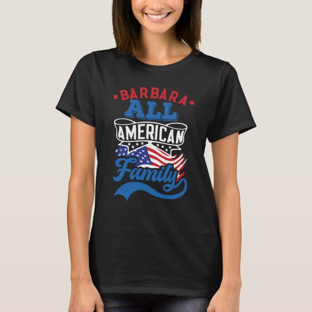 4. Juli Alle amerikanischen Familie patriotische M T-Shirt (Vorderseite)