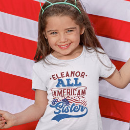 4. Juli Alle amerikanischen Schwester patriotische T-Shirt