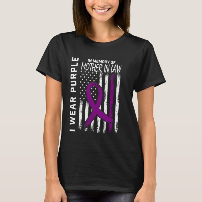 4. Juli Alzheimers Awareness Mother in Law Ame T-Shirt (Vorderseite)