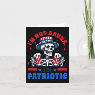 4. Juli American Drinking Ich bin nicht Betrunken, Karte