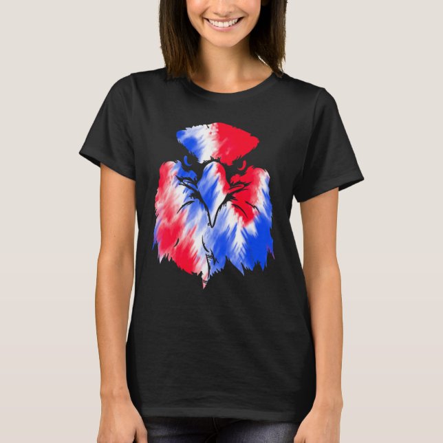 4. Juli American Eagle Flag USA Gefärbte Krawatte  T-Shirt (Vorderseite)