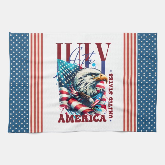 4. Juli American Eagle Sublimation-61904 Geschirrtuch (Horizontal)
