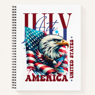 4. Juli American Eagle Sublimation-61904 Notizbuch