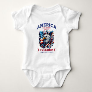 4. Juli American Eagle Sublimierung-61901 Baby Strampler