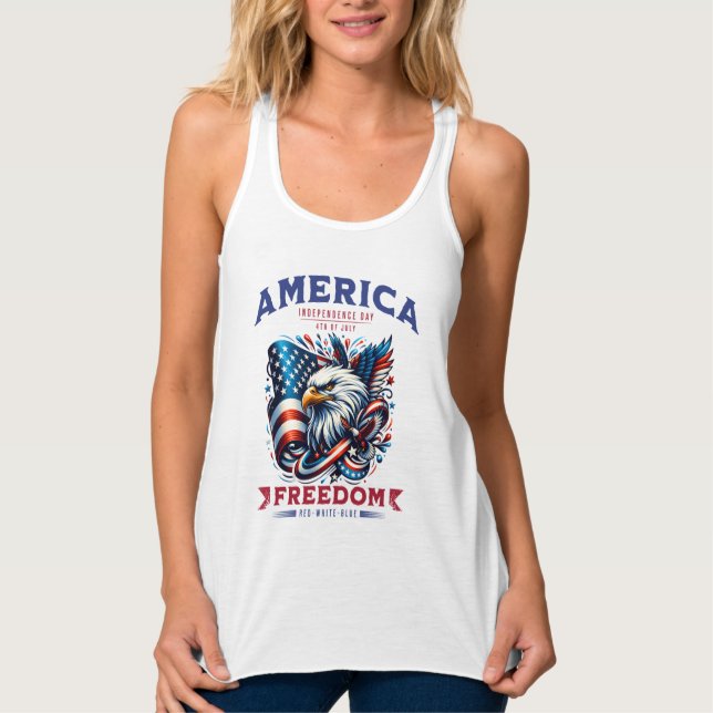 4. Juli American Eagle Sublimierung-61901 Tank Top (Vorderseite)