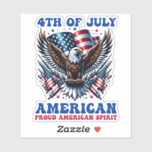 4. Juli American Eagle Sublimierung-61902 Aufkleber