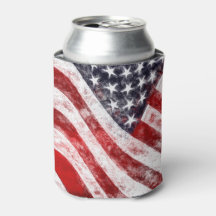 4. Juli, American Flag Drink Cooler