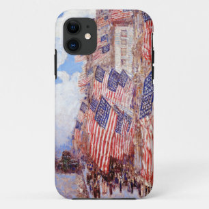 4. Juli American Flag Parade Hassam 1916 Case-Mate iPhone Hülle
