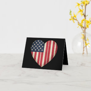 4. Juli American Flag Patriotic USA Star Strip Karte