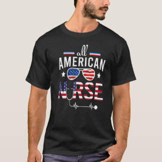 4. Juli American Flag Patriotic Usa Stet T-Shirt