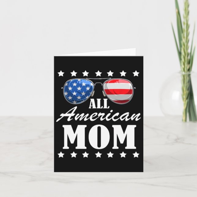 4. Juli American Mama Independence Day Patriot Usa Karte (Vorderseite)