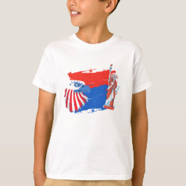 4. Juli American Spirit Freedom Eagle T-Shirt