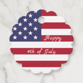 4. Juli American USA Flag Herz Flag Fireworks Geschenkanhänger