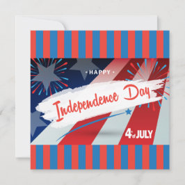 4. Juli American USA Flag Personalize Einladung