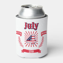 4. Juli Amerika 250 Patriotisch | 1776–2026 Dosenkühler